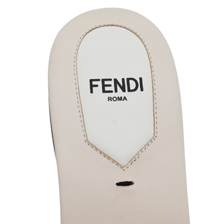 FENDI | Multicolored Knit Bow Slide Sandals