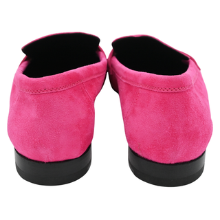 HERMES | Rose Fuchsia Paris Suede Loafers