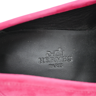 HERMES | Rose Fuchsia Paris Suede Loafers