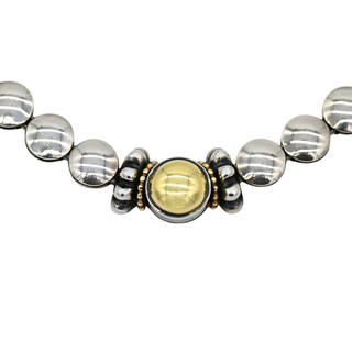 LAGOS | Two-Tone Caviar Disc Necklace