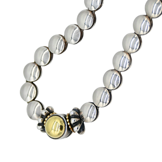 LAGOS | Two-Tone Caviar Disc Necklace