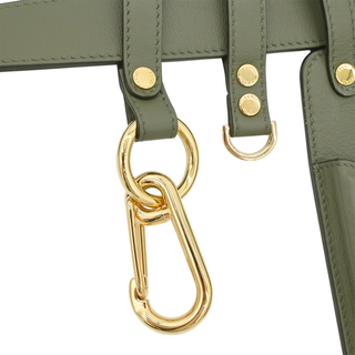 FENDI | Army Green Leather Multi-Accessory Belt