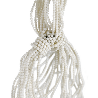 BRUNELLO CUCINELLI | White Beaded Lariat Choker Necklace