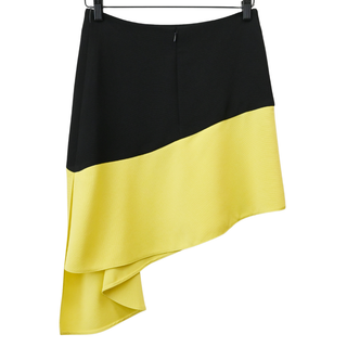BALENCIAGA | Colorblock Asymmetrical Mini Skirt