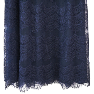 DIOR | Navy Sheer Lace Polka Dot Skirt