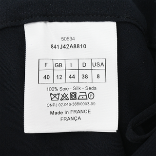 DIOR | Navy Sheer Lace Polka Dot Skirt