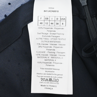 DIOR | Navy Sheer Lace Polka Dot Skirt