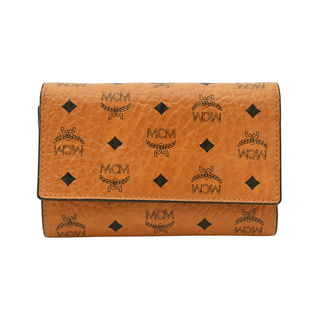 MCM | Cognac Visetos Tri-Fold Wallet