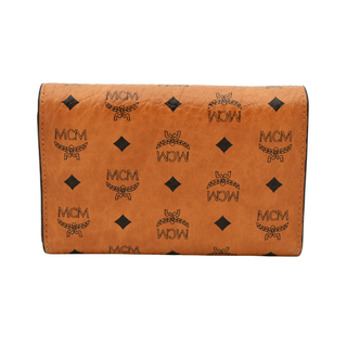 MCM | Cognac Visetos Tri-Fold Wallet