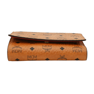 MCM | Cognac Visetos Tri-Fold Wallet