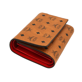 MCM | Cognac Visetos Tri-Fold Wallet