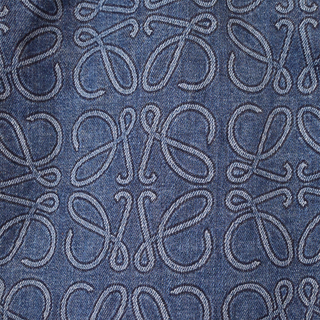 LOEWE | Blue Denim Anagram Logo Mini Skirt