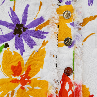 DOLCE & GABBANA | Multicolor Floral Jacquard Mini Skirt