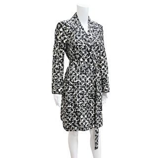 LANVIN | Floral Silk Wrap Midi Dress