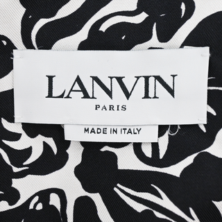 LANVIN | Floral Silk Wrap Midi Dress