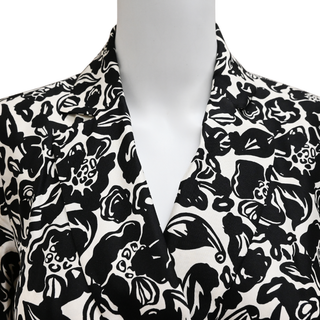 LANVIN | Floral Silk Wrap Midi Dress