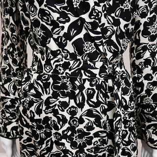 LANVIN | Floral Silk Wrap Midi Dress