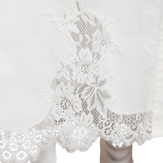 MONSE | White Lace Cascade Shirt Dress