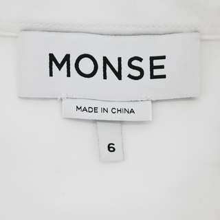 MONSE | White Lace Cascade Shirt Dress