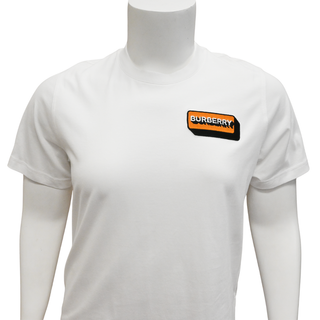 White Logo Patch Oversized T-Shirt