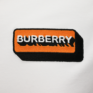 BURBERRY | White Logo Patch Oversized T-Shirt