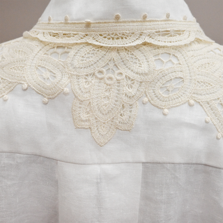 ZIMMERMANN | Lauren Embroidered Linen Shirt