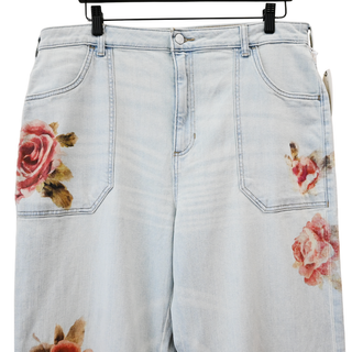 PILCRO | Ryan Relaxed Flare Floral Jeans