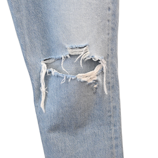 AGOLDE | Riley Distressed Straight Leg Cropped Jeans