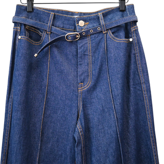 ZIMMERMANN | Ink Dark Wash Denim Wide Leg Jeans