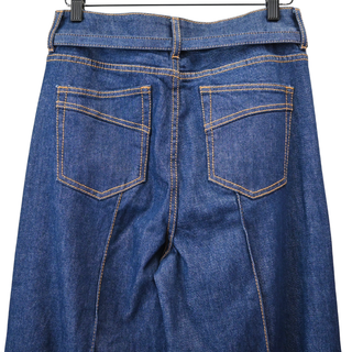 ZIMMERMANN | Ink Dark Wash Denim Wide Leg Jeans