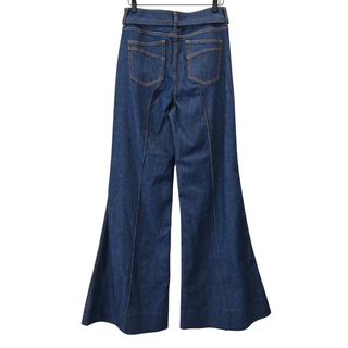 ZIMMERMANN | Ink Dark Wash Denim Wide Leg Jeans