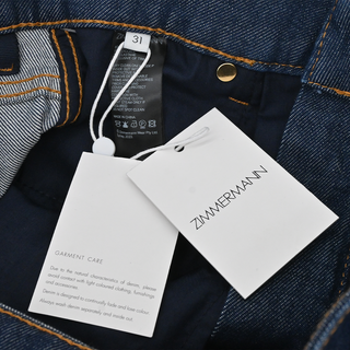 ZIMMERMANN | Ink Dark Wash Denim Wide Leg Jeans