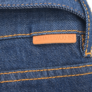 ZIMMERMANN | Ink Dark Wash Denim Wide Leg Jeans