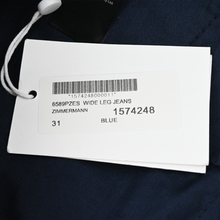 ZIMMERMANN | Ink Dark Wash Denim Wide Leg Jeans