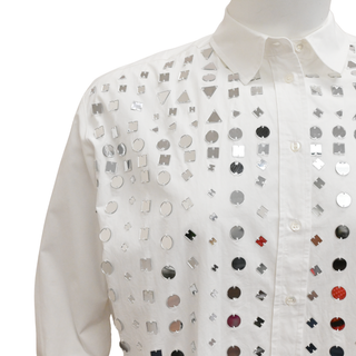 ESSENTIEL ANTWERP | Efirework Mirror White Button-Down Shirt