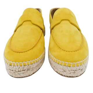 HERMES | Trip Yellow Suede Espadrilles