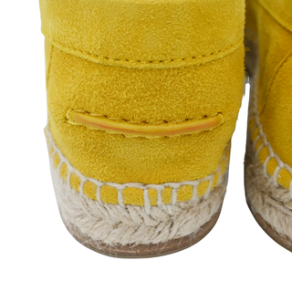HERMES | Trip Yellow Suede Espadrilles