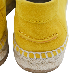 HERMES | Trip Yellow Suede Espadrilles