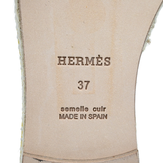 HERMES | Trip Yellow Suede Espadrilles