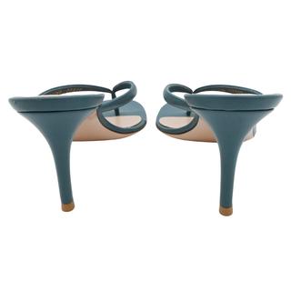 GIANVITO ROSSI | Calypso Blue Nappa Heeled Sandals