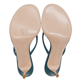 GIANVITO ROSSI | Calypso Blue Nappa Heeled Sandals