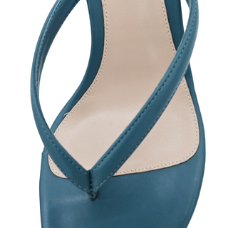 GIANVITO ROSSI | Calypso Blue Nappa Heeled Sandals