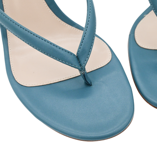 GIANVITO ROSSI | Calypso Blue Nappa Heeled Sandals