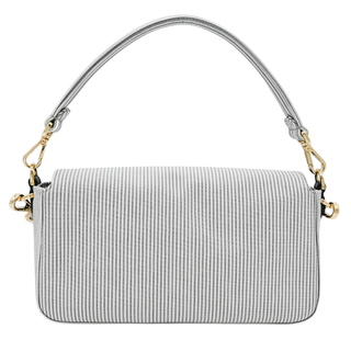 FENDI | Striped Cotton Baguette Bag