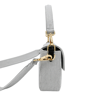 FENDI | Striped Cotton Baguette Bag