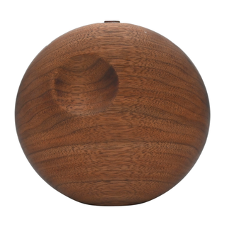 EITTEM | Moon Woodgrain Walnut Clutch Bag