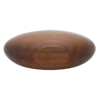 EITTEM | Moon Woodgrain Walnut Clutch Bag