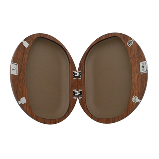 EITTEM | Moon Woodgrain Walnut Clutch Bag