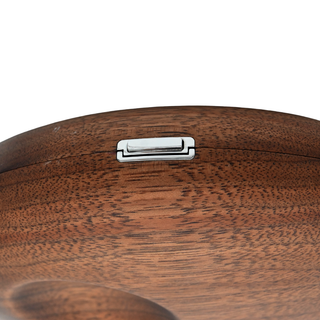 EITTEM | Moon Woodgrain Walnut Clutch Bag