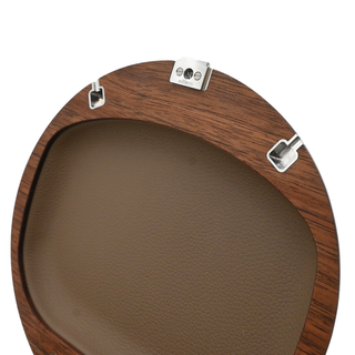 EITTEM | Moon Woodgrain Walnut Clutch Bag